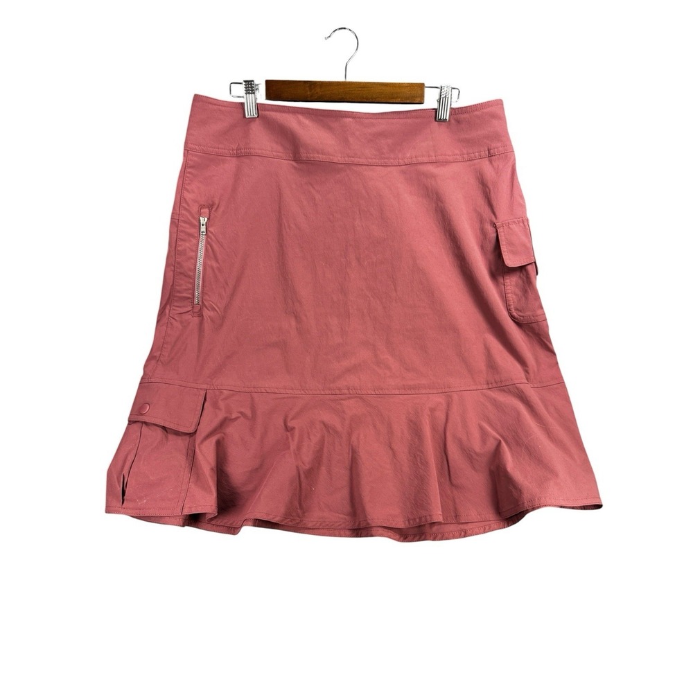 Royal Robbins Outdoor Utility Skirt Women's Size 12 Hiking Travel Zip Pocket - Picture 11 of 16
